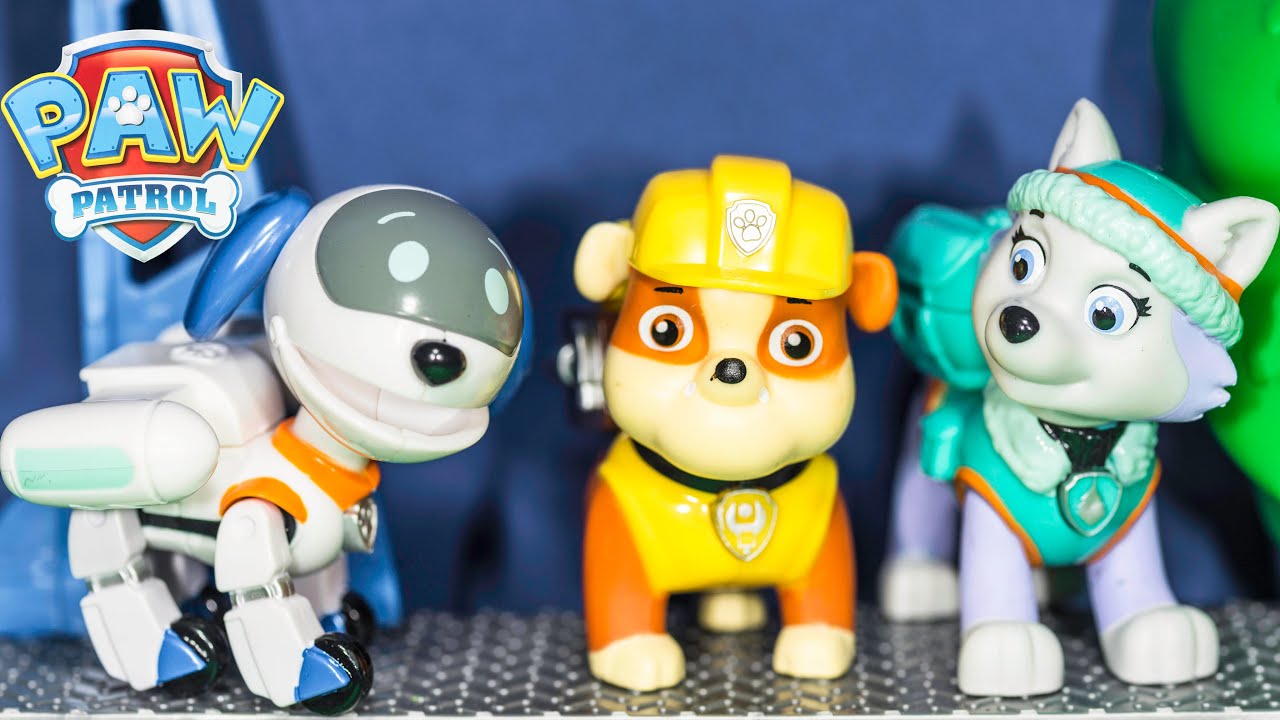 Paw Patrol Nickelodeon Paw Patrol Robodog 3 Pack Robo Dog Everest Rubble Paw Patrol Video Paw Patrol Videos Paw Patrol Toys Paw Patrol