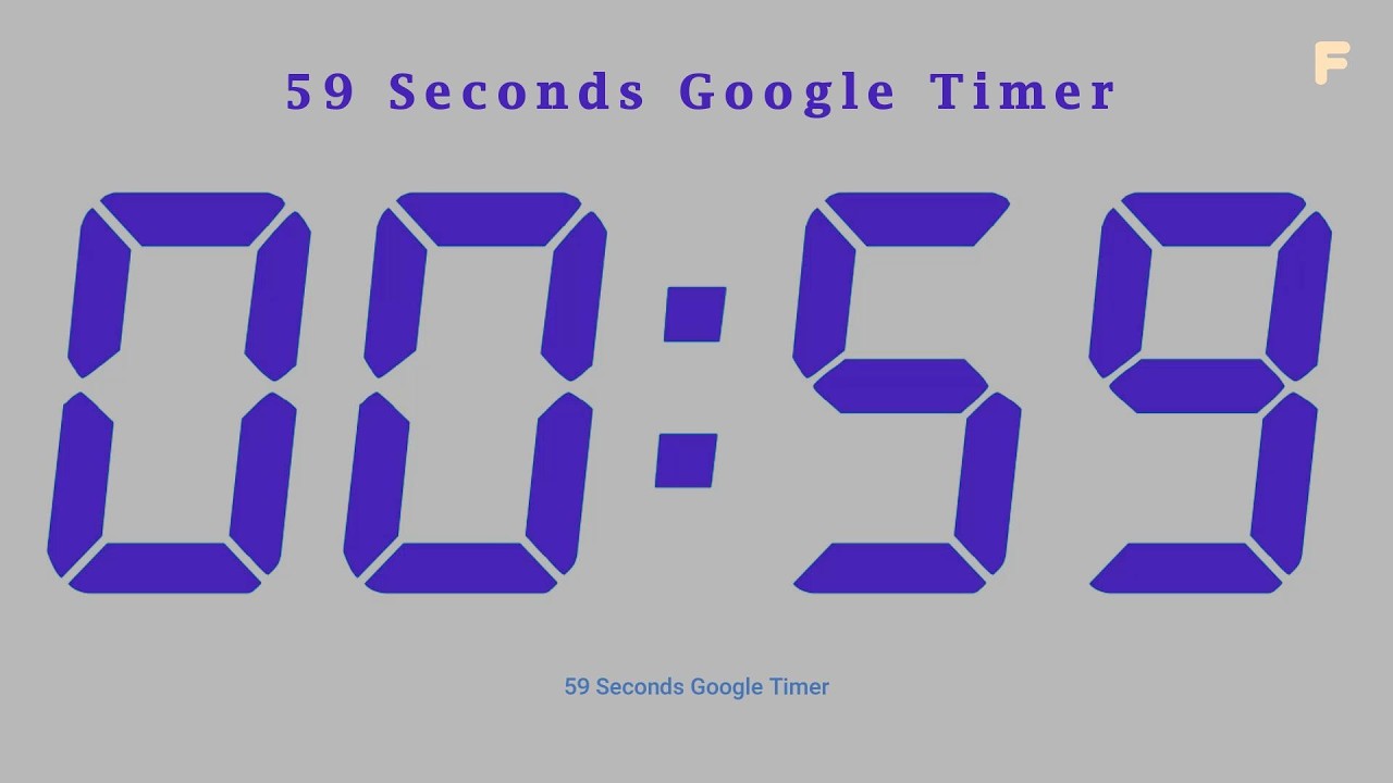 Set a Timer for 59 Seconds - YouTube