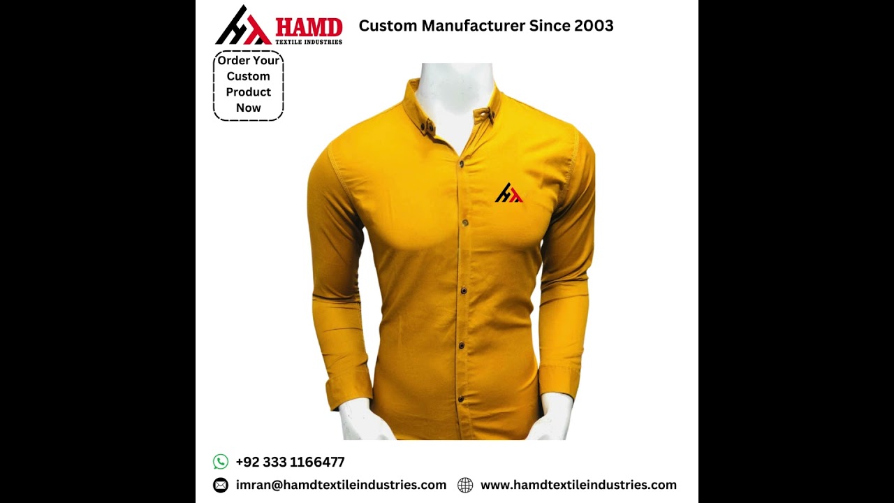 Custom Shirt Manufacturer | Premium Quality Apparel Since 2003 | Hamd Textile Industries
