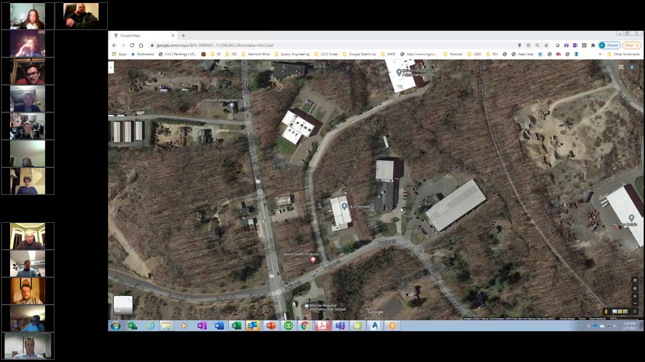 Town of Monroe Ct Planning & Zoning Commission Meeting 01/07/2021 YouTube