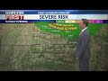 Warmer by Sunday, scattered storms to follow
