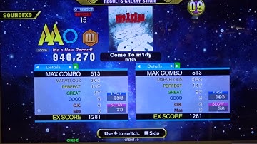 COME TO SOUND! - Come To m1dy - DIFFICULT (15) - AA#637 (FLARE III GFC) on DDR A3 (AC, US)