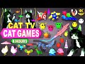 Cat games  the most favorite for cats to watch  cat games compilation 4k 8 hours  