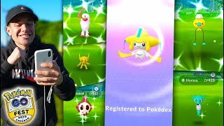WE CAUGHT OVER 100 SHINY POKÉMON   JIRACHI IN 1 DAY! - Pokémon GO Fest 2019 (Part 2)
