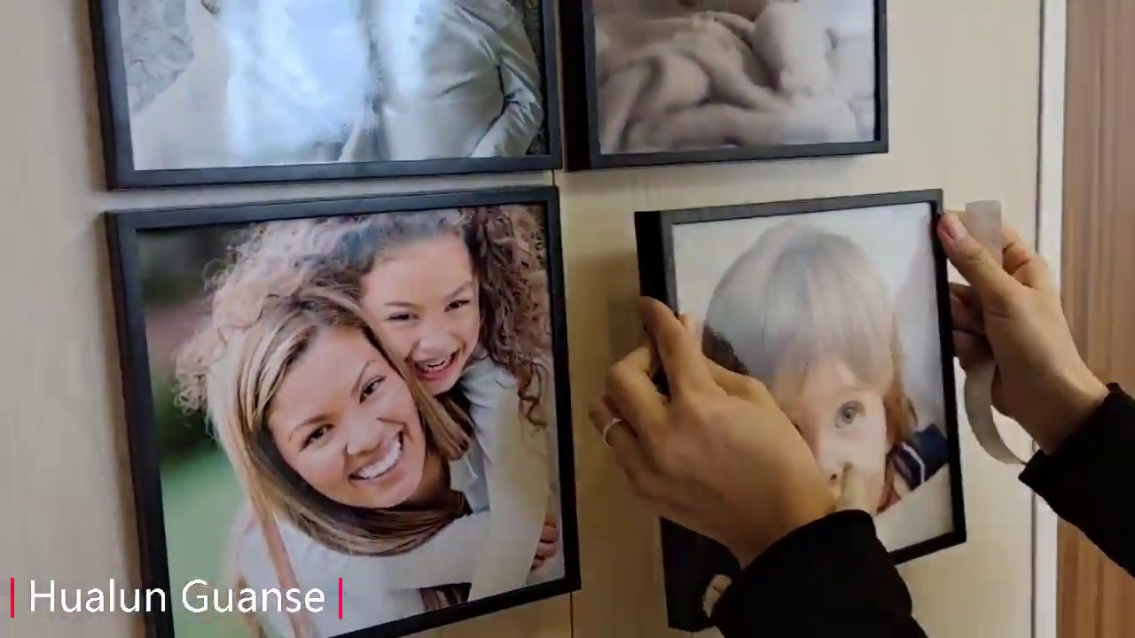 Wholesale Creative Office No Nail Easily Moved Sticker LightWight Photo Frames 8x8 New Product 2020