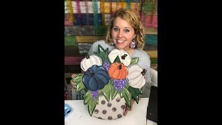 Painting a Pumpkin Bouquet Door Hanger with Tamara Bennett