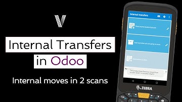 Internal Transfers in Odoo Inventory using the Ventor app for barcode scanners