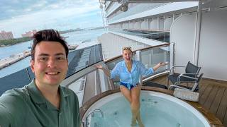 Private Hot Tub Suite! Starting Our MSC Seashore Cruise
