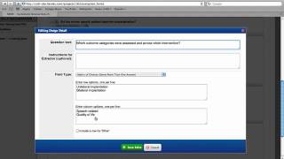 SRDR Demo 4. Question builder