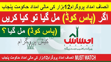 Insaf imdad program (pass code) insaaf imdaad cm program new update