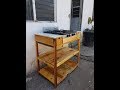 Mueble para estufa Hecho con tarimas ,  Stove furniture Made with pallets