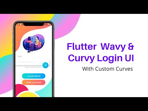 Flutter UI - Wavy/Curvy Login UI made with Custom Curves | No Images | Karan Kharode | Speed Code