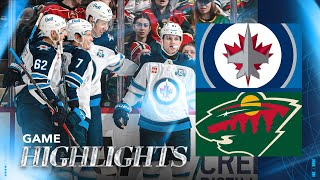 Minnesota Wild Vs. Winnipeg Jets - Game Highlights