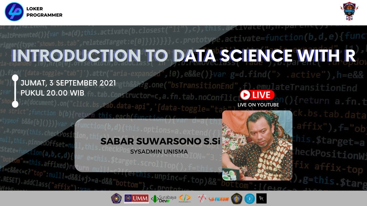 Introduction to Data Science With R - YouTube