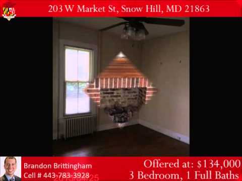 203 W Market St, Snow Hill, MD home video tour