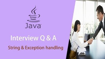 Java String & Exception handling Interview Question and Answers | Learn with Safi