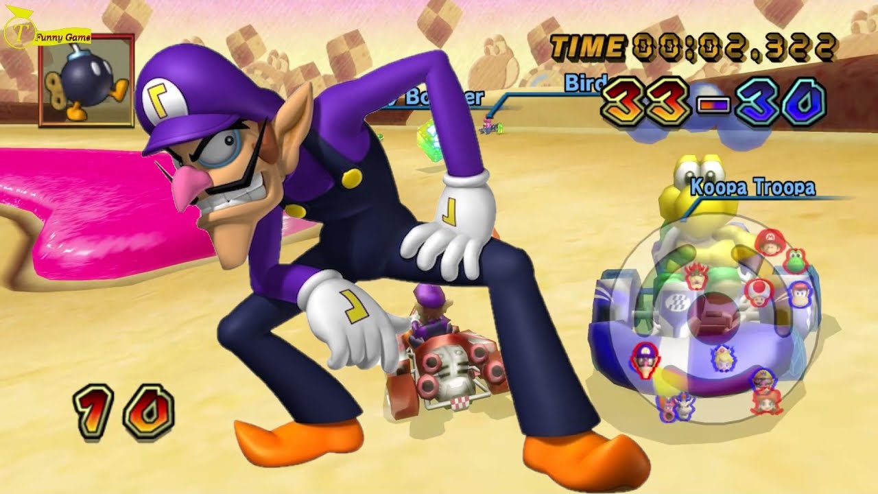 Mario Kart Wii Balloon Battle HD #3 (Waluigi GamePlay)