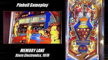 Stern Memory Lane pinball machine gameplay + commentary (Stern Electronics, 1978)