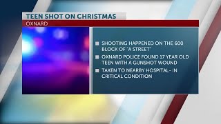 Oxnard teen in critical condition after Christmas night shooting on A Street