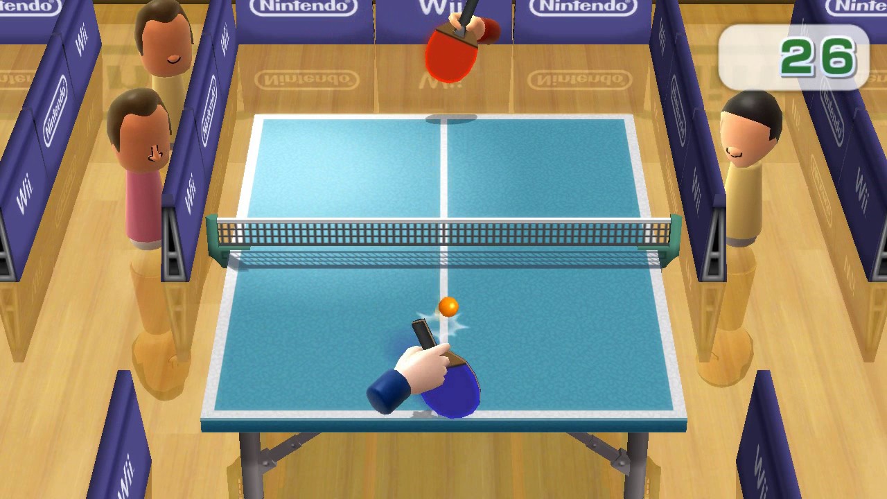 Wii table tennis