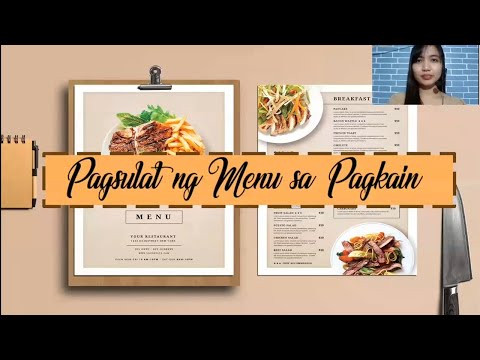 Video: Paano Mag-disenyo Ng Isang Menu