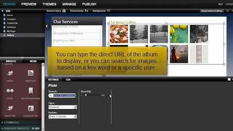 Adding a Flickr Image Gallery to your pages   YouTube