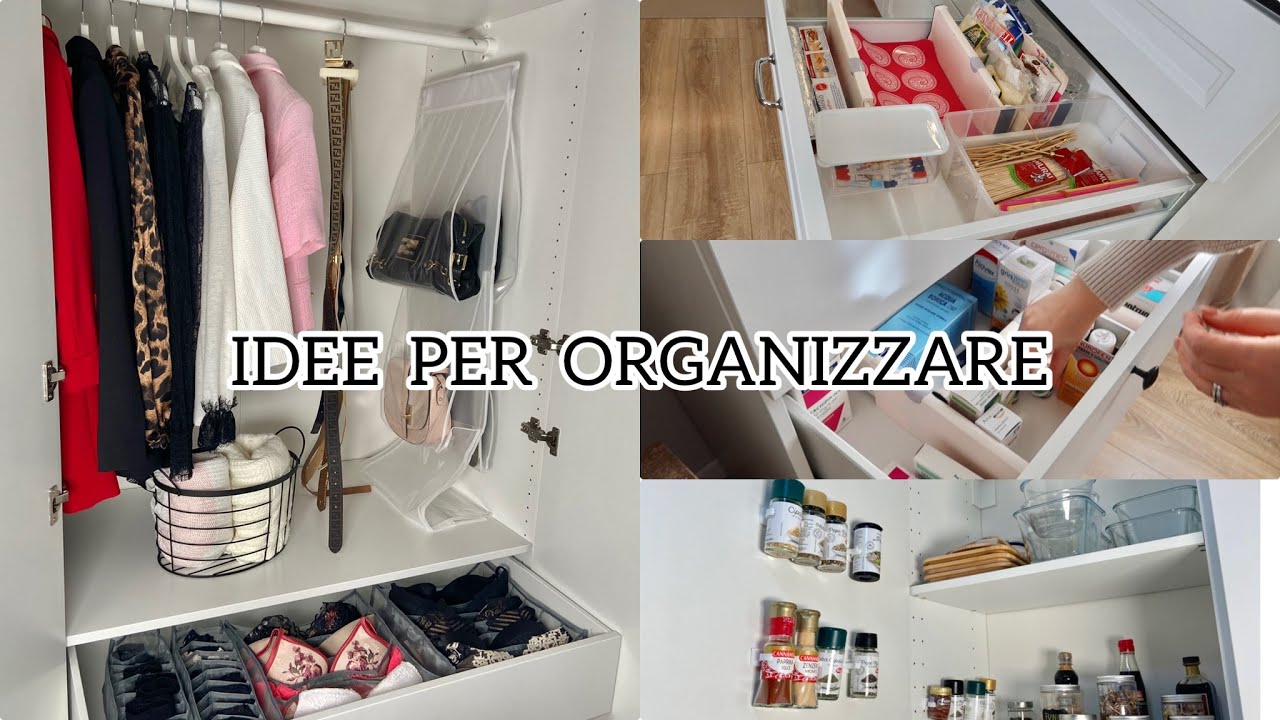 10 IDEAS HOW TO ORGANIZE AND KEEP IN ORDER, THE WARDROBE, KITCHEN, HOME, SPICES, DRAWERS