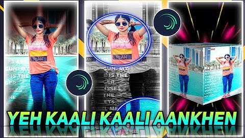 YEH KAALI KAALI AANKHEN | NEW TRAINING SONG XML FILE #xml #alightmotion @mafisantanu