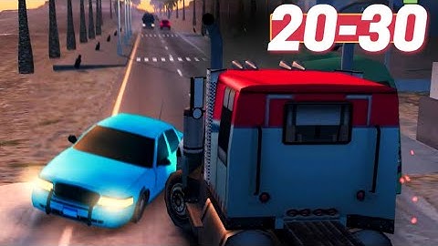 Rush Hour 3D Gameplay Walkthrough Level 20-30 iOS Android Car Crash Police Race