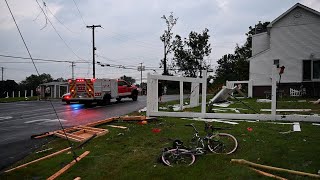 Watch damage left behind by a tornado in the Philadelphia region