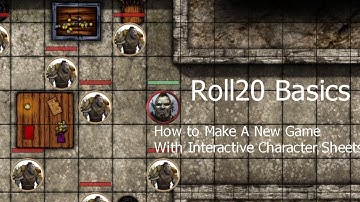 Roll20 Basics | Episode 1| How to create a new game with Interactive character sheets