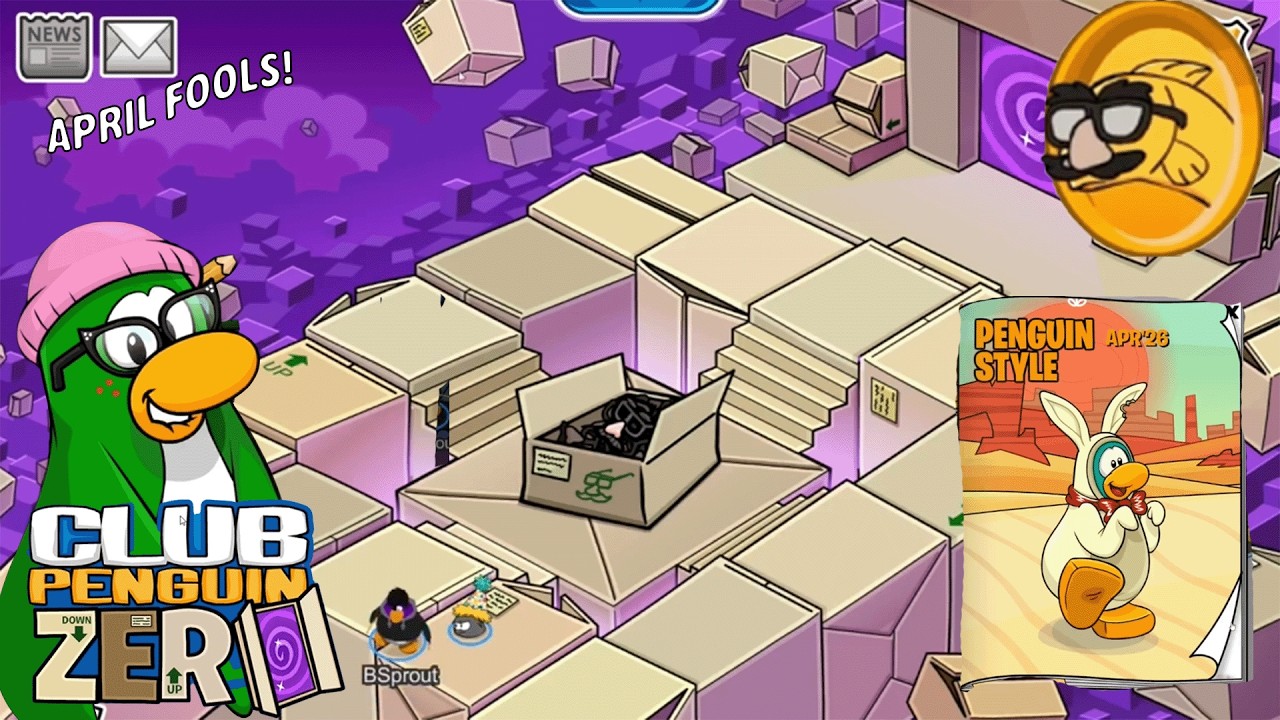 Finishing The April Fools Party + New Catalog | Club Penguin Zero ...