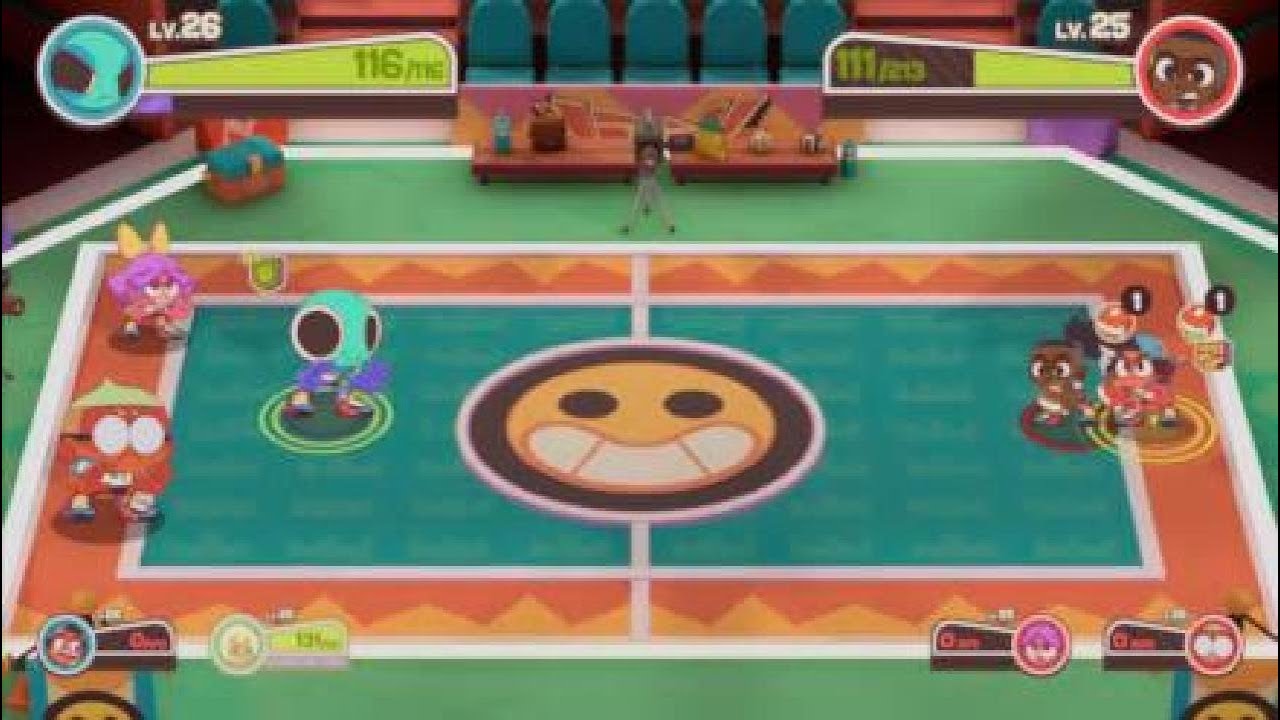 Dodgeball Academia (PS4): Super Brains Team Boss Fight + Droidgebots Fight + 'Trouble Letter' trophy