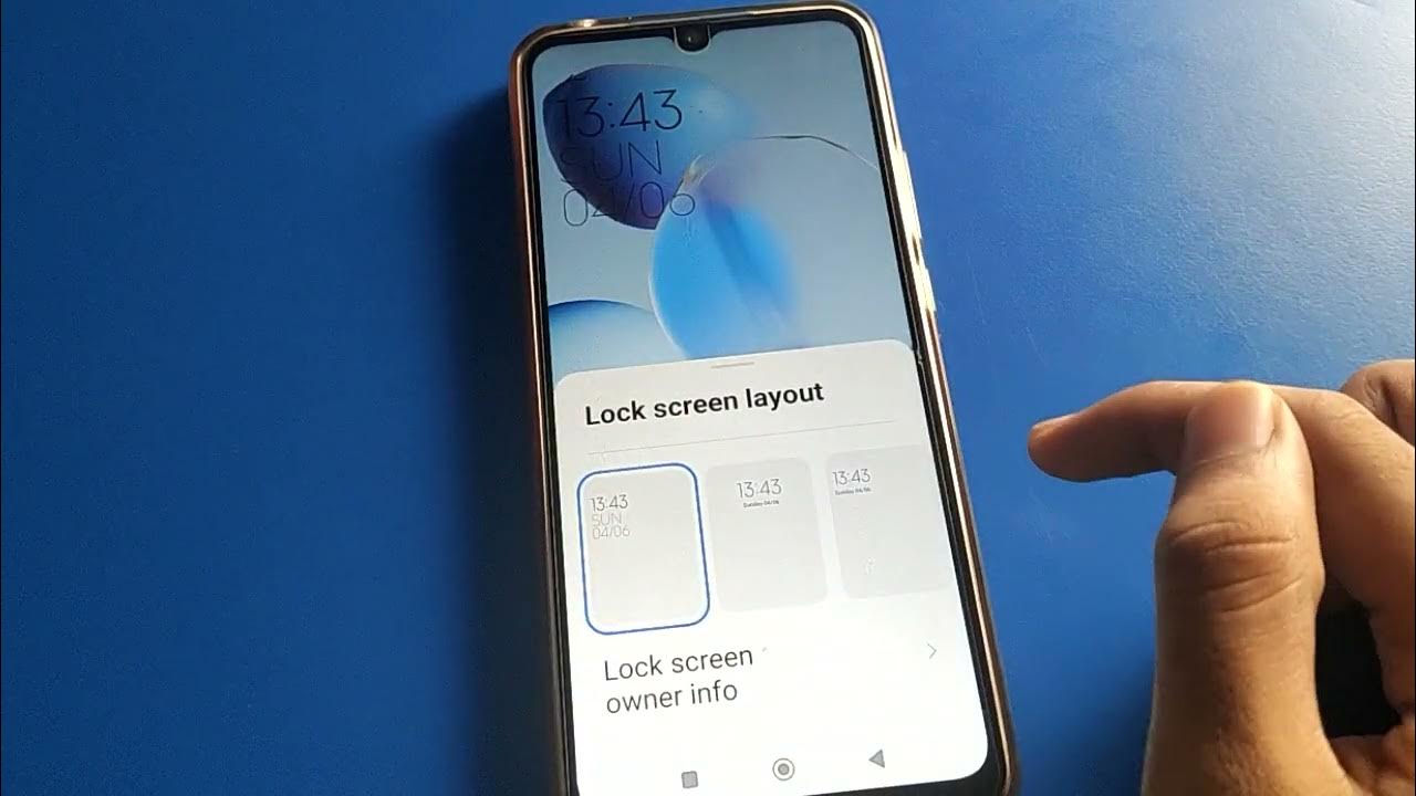 lock-screen-clock-style-change-kare-redmi-a1-plus-how-to-set-lock