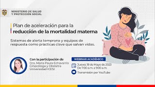 Plan de aceleración para lareducción de la mortalidad materna