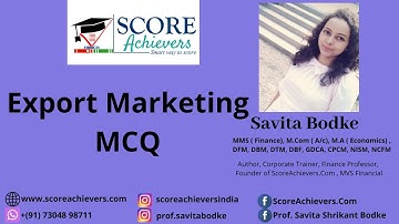 Export Marketing MCQ ||  TYBCom Sem 6 || University of Mumbai  || 2021 Exam