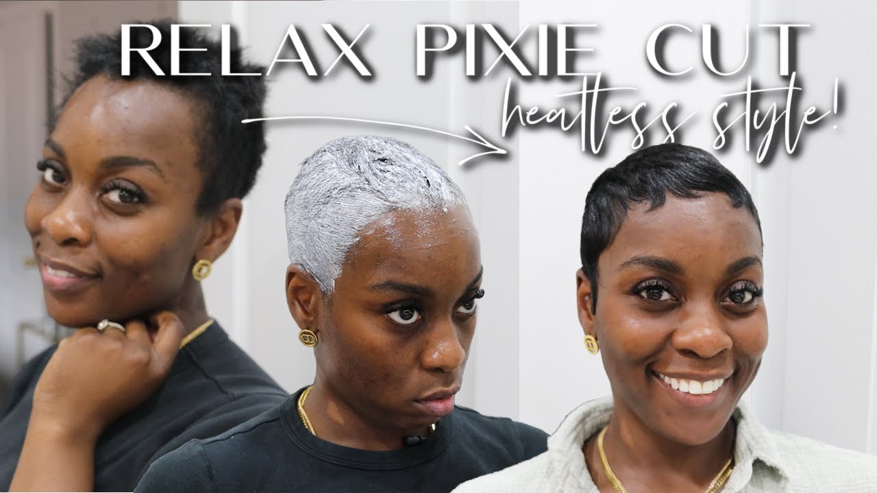 Выпрямление стрижки пикси + укладка без нагревания (это действительно работает!)