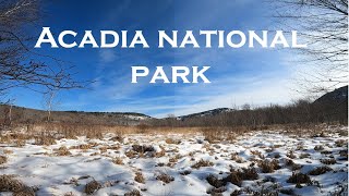 4K Acadia National Park Winter Walk
