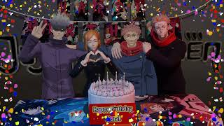 Happy Birthday to Murat #animation #birthdaycelebration #jjk #3d