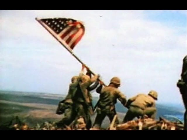 Raising the Flag on Iwo Jima – Slow Motion