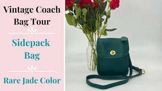 Vintage Coach Bag Tour Rare Jade Color Sidepack Bag Cristina Moda Vintage Shop