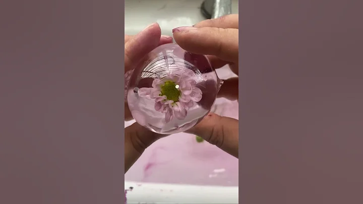DIY Nano Tape Craft: Beautiful Flower Water Balls#DIY #nanotape #handmade #foryou