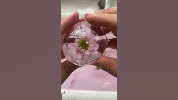 DIY Nano Tape Craft: Beautiful Flower Water Balls#DIY #nanotape #handmade #foryou