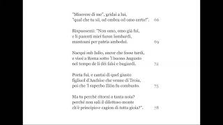 Lettura e spiegazione dell'episodio della selva oscura dell'incontro
con virgilio, dal canto i dell'inferno, vv. 1-12 65-90, dalla "divina
commedia" di d...