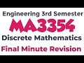 MA3354|Discrete Mathematics|Important questions|with|Final Minute Revision|Engineering king|