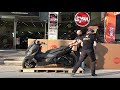 unboxing scooter SYM MAXSYM TL 500 black color 2020