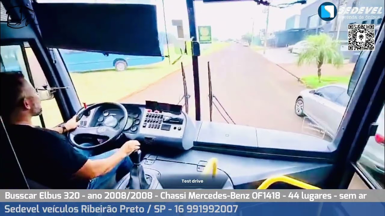 (Vendido) Ônibus motor dianteiro Rodoviario sem ar 