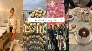 weekly vlog | photoshoot, travel prep, Super Bowl weekend in Vegas 🏈