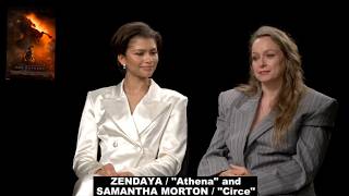The Odyssey Interview with Zendaya Athena & Samantha Morton Circe