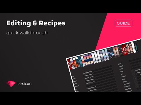 Editing & Recipes - Change tracks thousands at a time